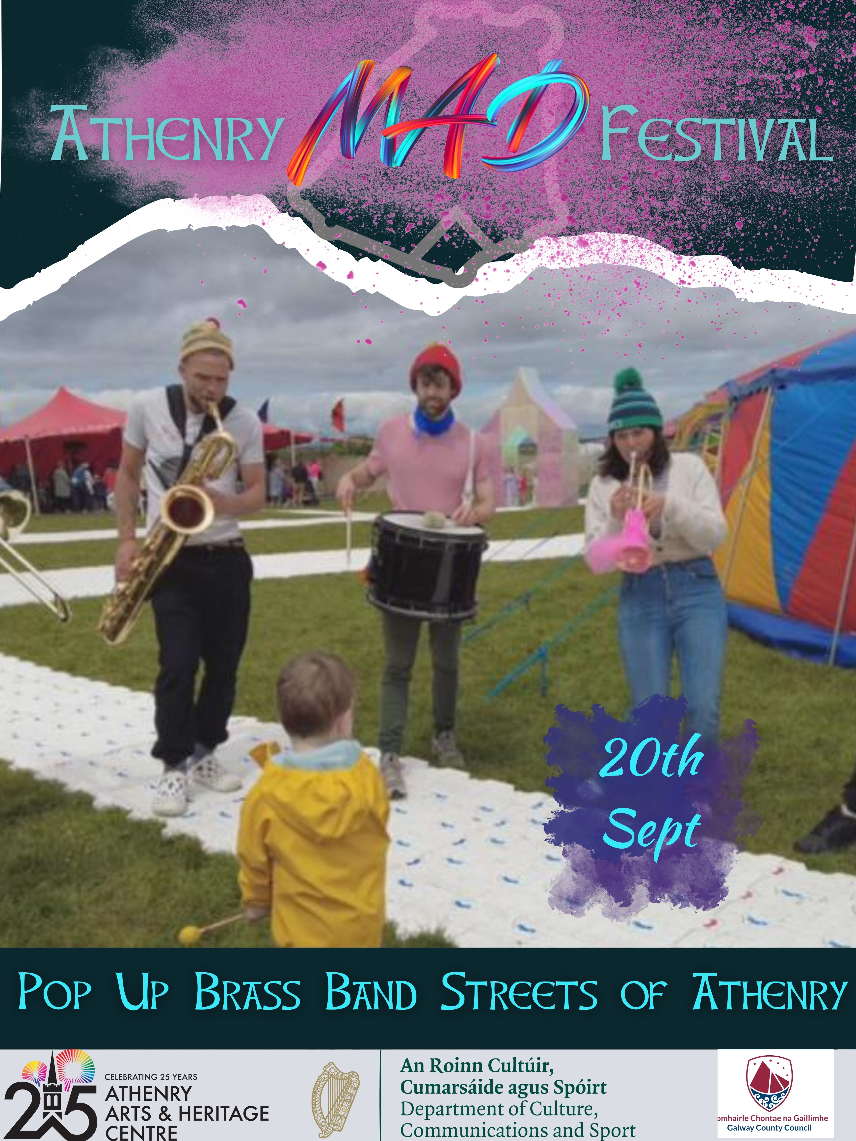 Route 424 Pop Up Brass Band Streets of Athenry 20th September