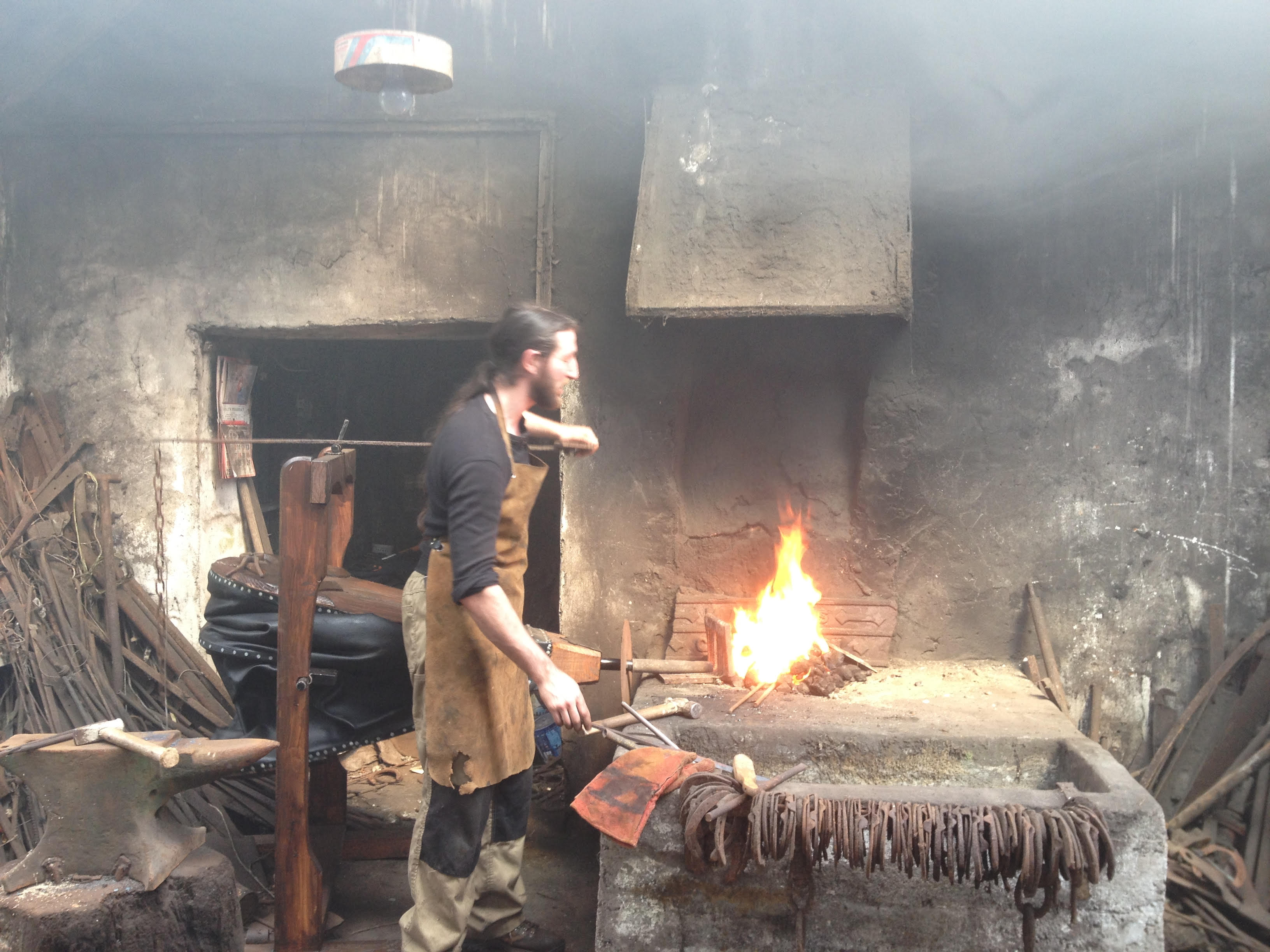 Blacksmithing in Madden's Forge